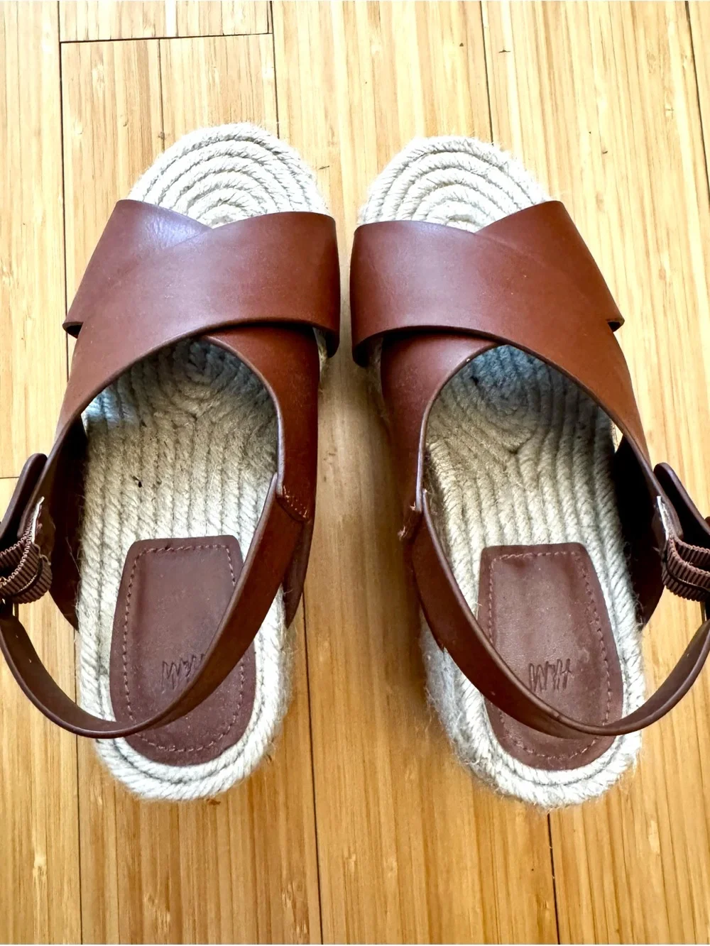 H&M Platform Espadrille Slingback Sandals